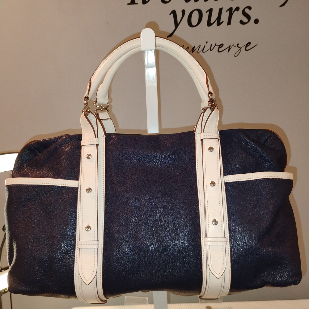 Tumi Elegant Navy and Cream Women's Bag